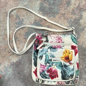 Koltov floral print shoulder bag, like new